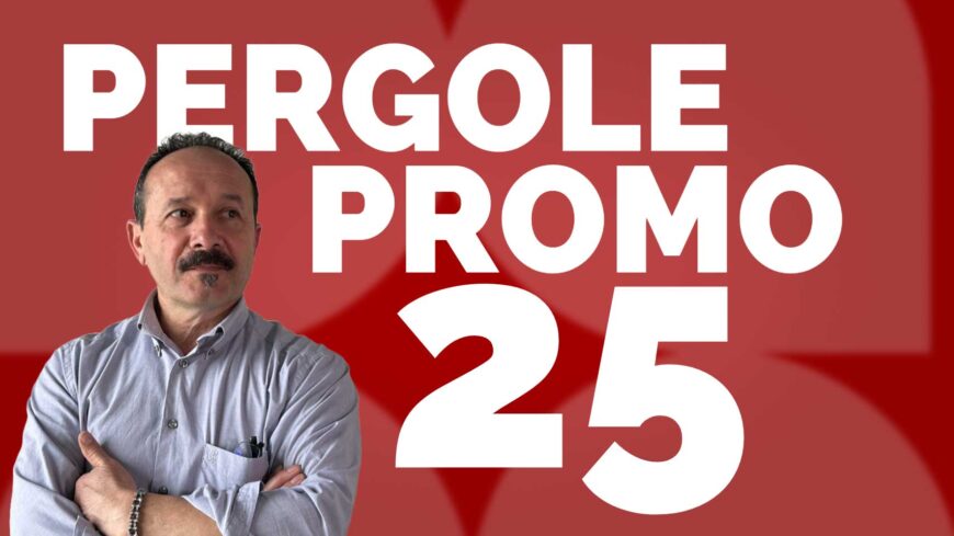 Pergole su misura: approfitta dello SCONTO del 25% fino al 1° marzo!