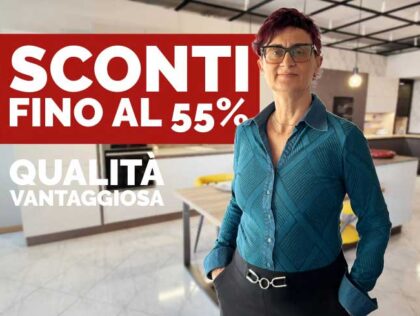 Cucine da esposizione scontate fino al 55%: eleganza pronta da vivere